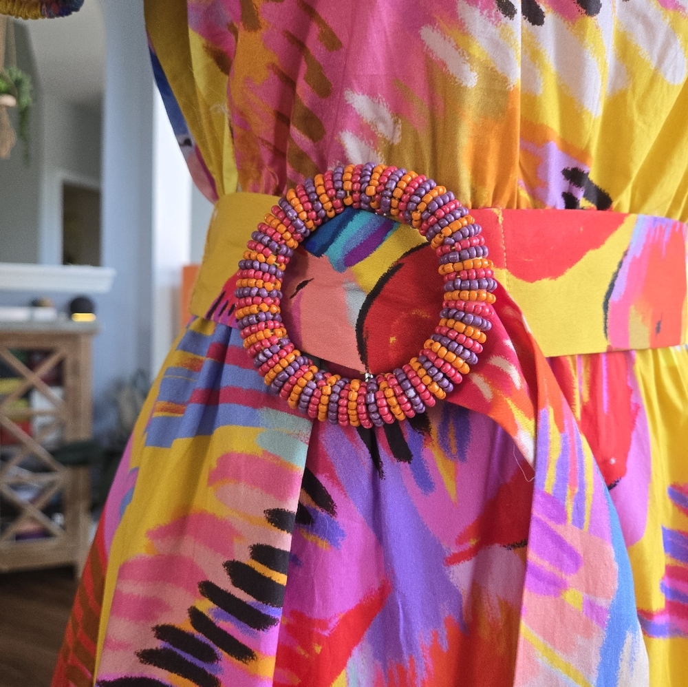 Farm Rio Neon Macaws Maxi Dress - Picture 2 of 5